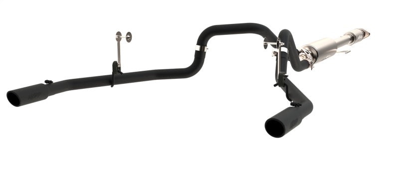 MBRP 2015 Ford F-150 5.0L 3in Cat Back Dual Split Rear Exit Black Exhaust System-SR1 Performance
