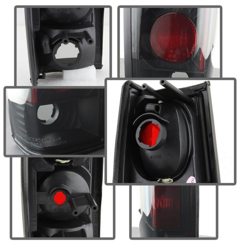 Spyder Nissan Hardbody 86-97 Euro Style Tail Lights Black Smoke ALT-YD-NH86-BSM-SR1 Performance