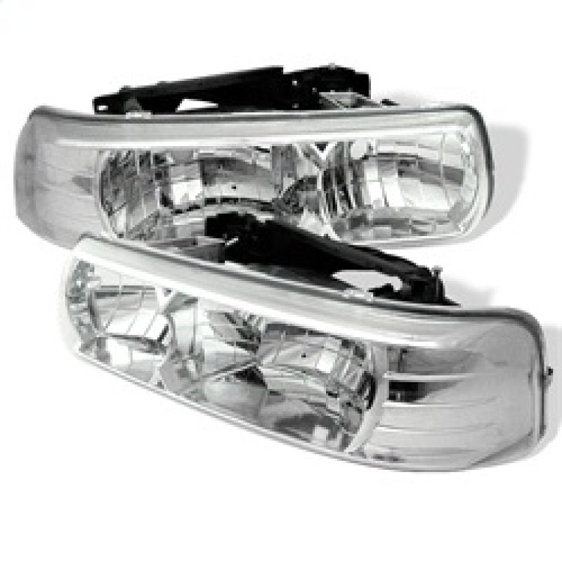 Spyder Chevy Silverado 1500/2500 99-02 Crystal Headlights Chrome HD-YD-CSIL99-C-SR1 Performance