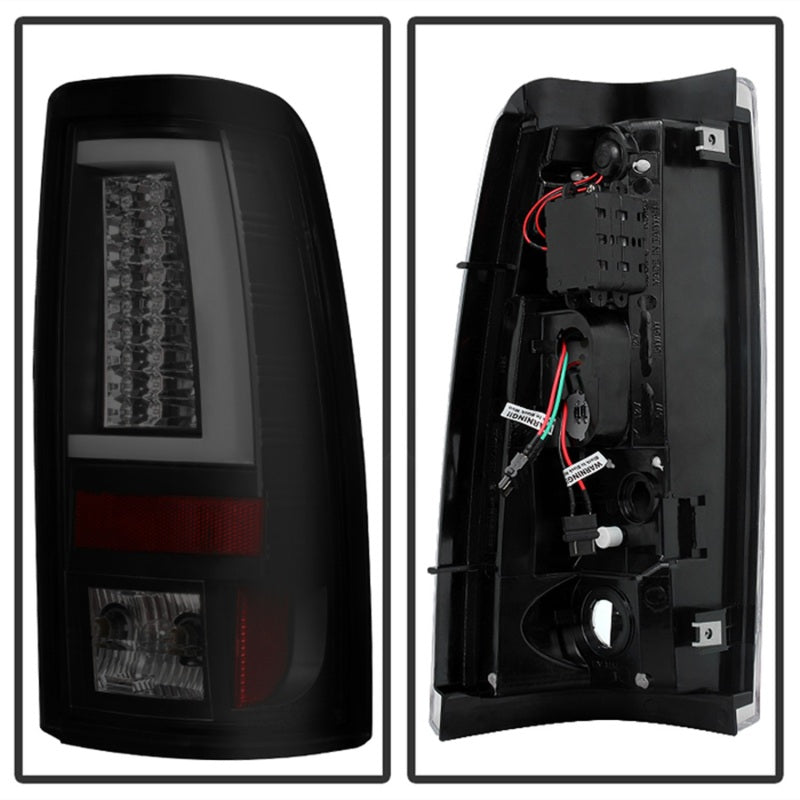 Spyder 03-06 Chevy Silverado (Does Not Fit Stepside) Version 2 LED Tail Lights - Black Smoke-SR1 Performance