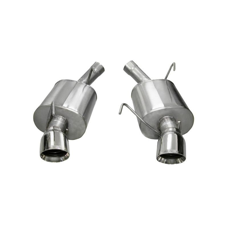 Corsa 2005-2010 Ford Mustang Shelby GT500 5.4L V8 Polished Sport Axle-Back Exhaust-SR1 Performance