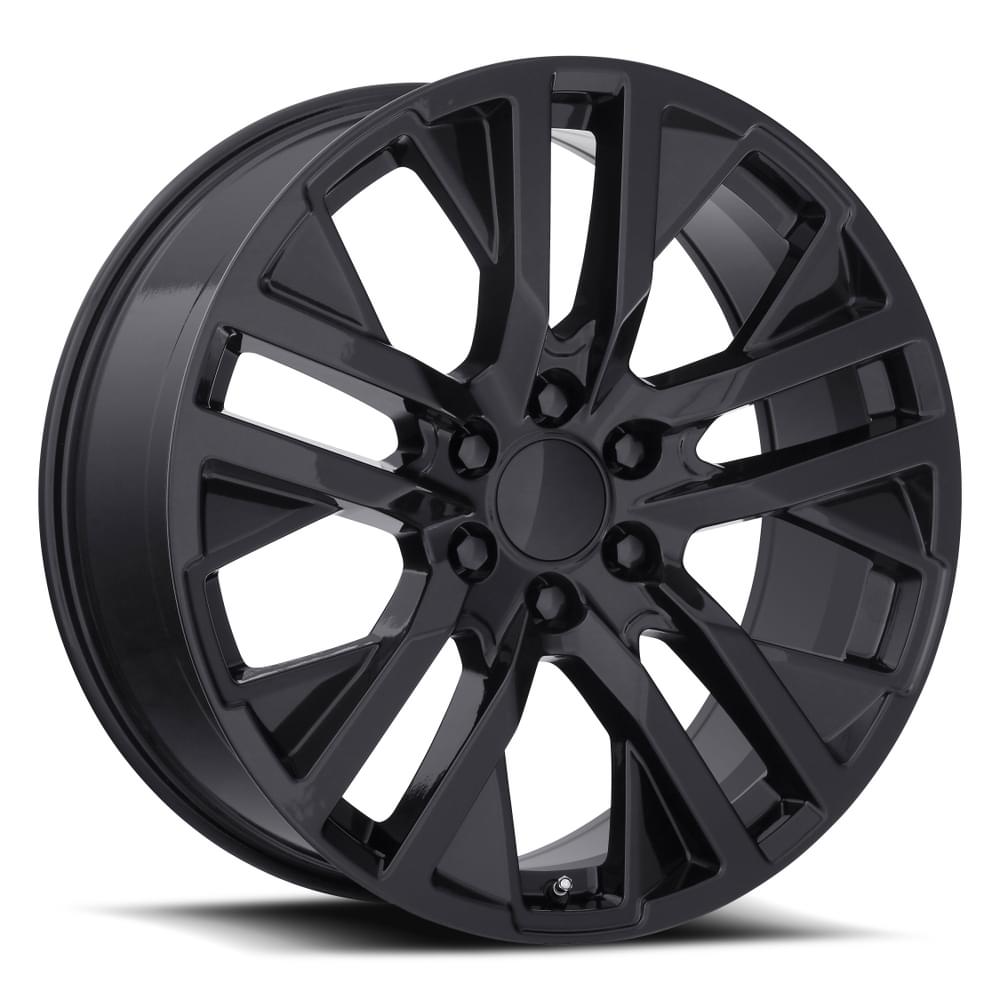 22X9 6X5.5 +28 HB 78.1 GMC CARBONPRO GLOSS BLACK WITH CAP-SR1 Performance
