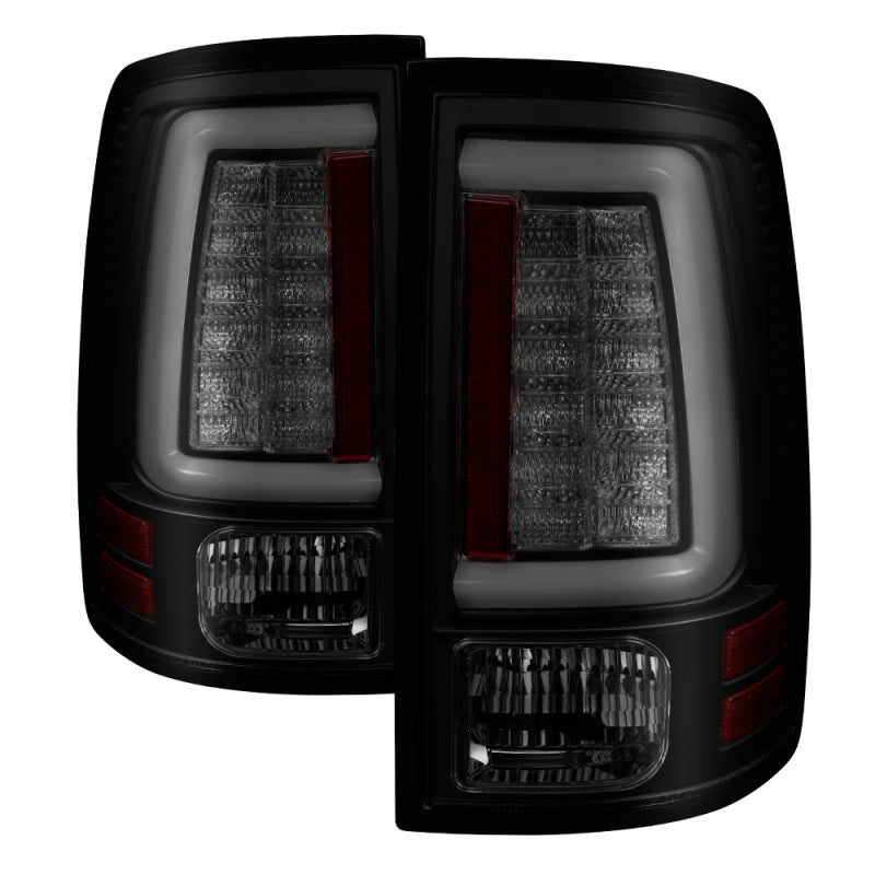 Spyder 09-16 Dodge Ram 1500 Light Bar LED Tail Lights - Black Smoke ALT-YD-DRAM09V2-LED-BSM-SR1 Performance