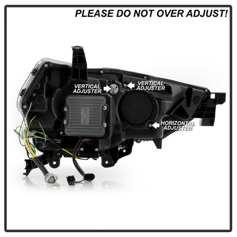 Spyder Apex 14-20 Toyota 4Runner High-Power LED Module Headlights - Black (PRO-YD-T4R14AP-SEQ-BK)-SR1 Performance