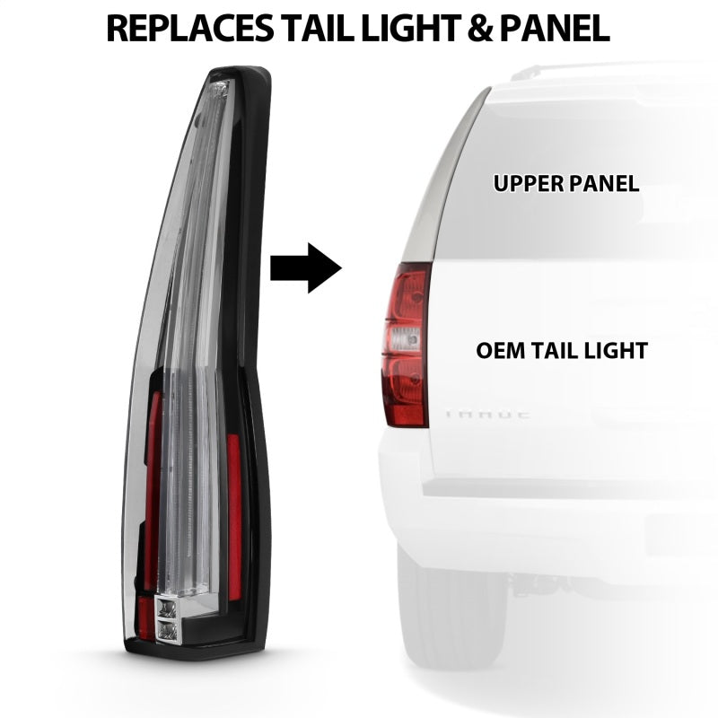 ANZO 2007-2014 Chevrolet TahOE Led Taillights Red/Clear-SR1 Performance