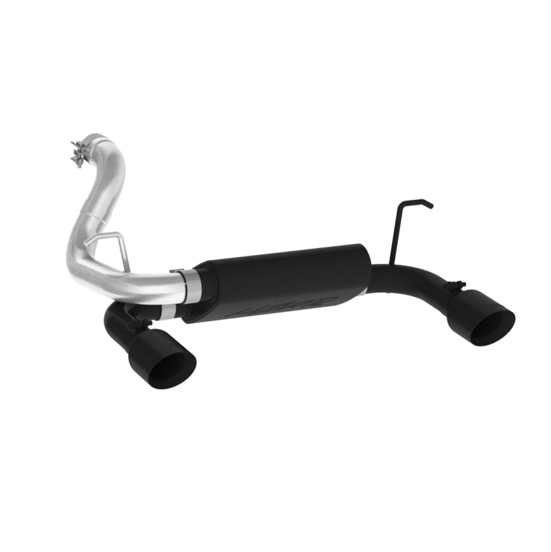 MBRP 2018+ Jeep Wrangler (JL) 3.6L V6 Dual Rear Exit Axle Back BLK Exhaust System-SR1 Performance