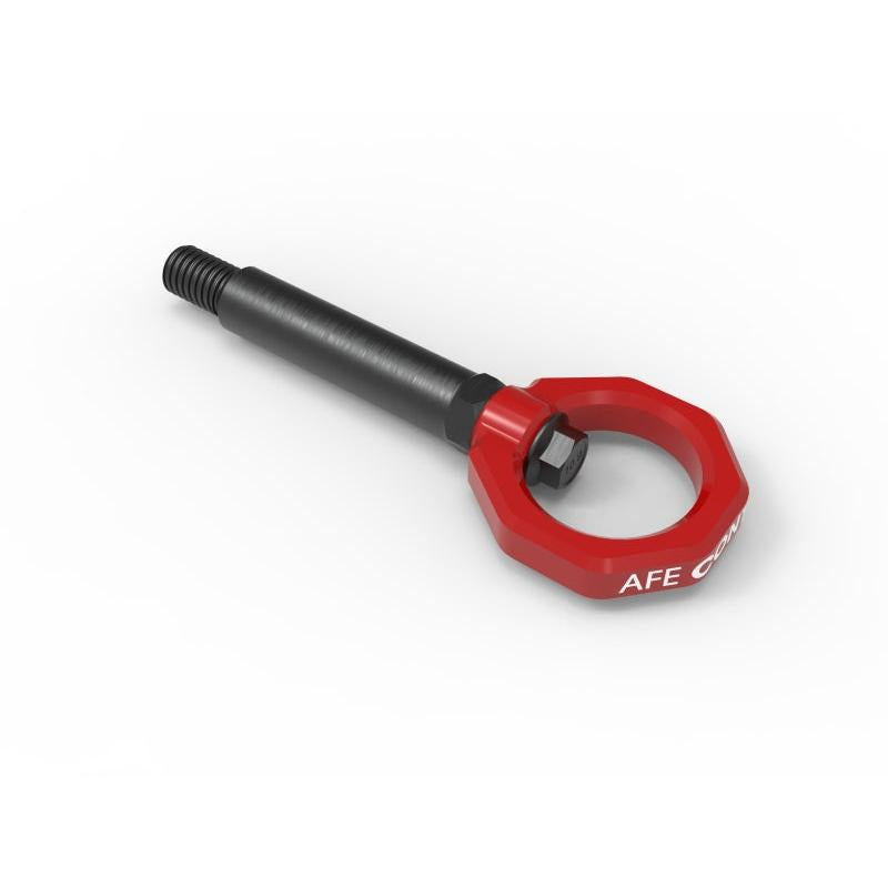 aFe Control Rear Tow Hook Red BMW F-Chassis 2/3/4/M-SR1 Performance