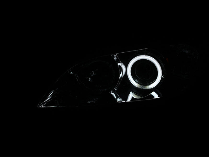 ANZO 2004-2008 Mazda 3 Projector Headlights w/ Halos Chrome-SR1 Performance