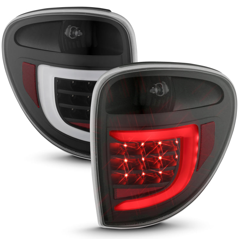 ANZO 2004-2007 Dodge Grand Caravan LED Tail Lights w/ Light Bar Black Housing Clear Lens-SR1 Performance