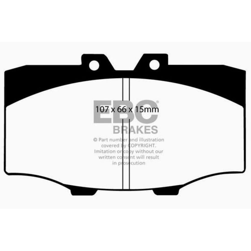 EBC Yellowstuff Front Brake Pads for Toyota Land Cruiser 1980-1988 – High-Performance Street and Track Use