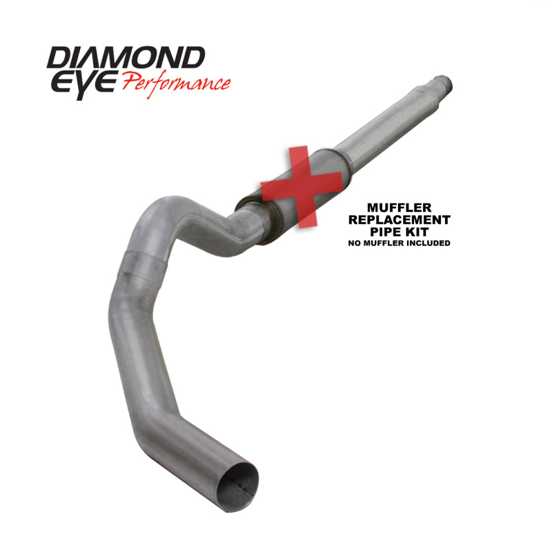 Diamond Eye KIT 5in CB MFLR RPLCMENT PIPE SGL AL: 03-07 FORD 6.0L F250/F350-SR1 Performance