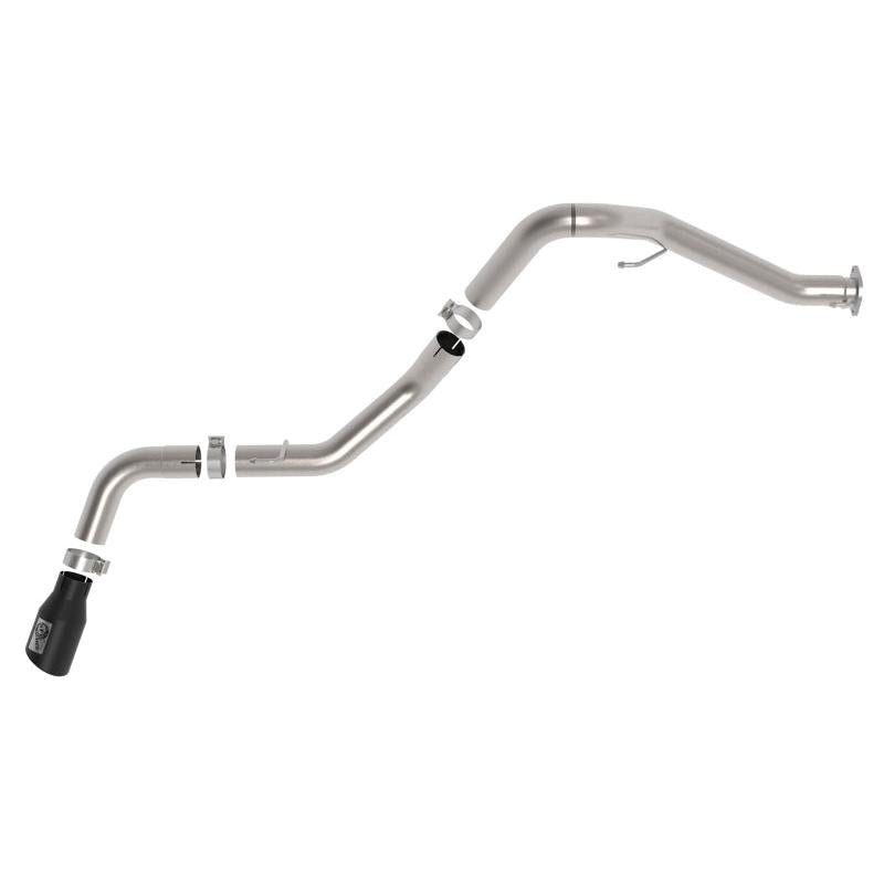 aFe 2021+ Jeep Gladiator V6-3.0L (td) Vulcan Series 3in 304 SS DPF-Back Exhaust System - Black Tip-SR1 Performance