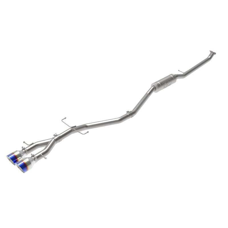 aFe Takeda 2.5in 304SS Cat-Back Exhaust System 17-20 Honda Civic SI Coupe L4-1.5L (t) - BL Flame Tip-SR1 Performance