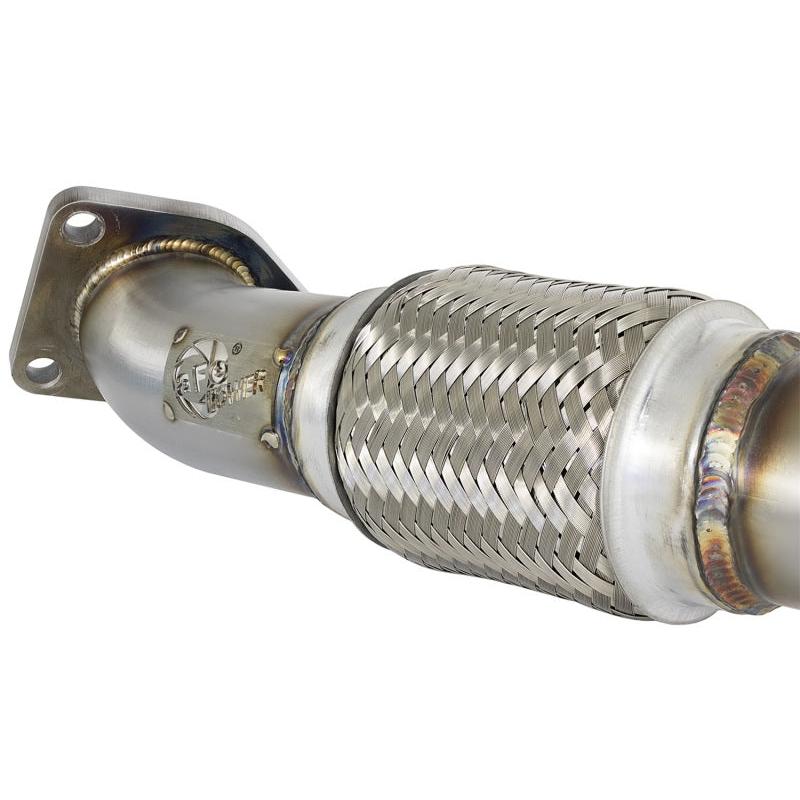 aFe Power Elite Twisted Steel 16-17 Honda Civic I4-1.5L (t) 2.5in Rear Down-Pipe Mid-Pipe-SR1 Performance