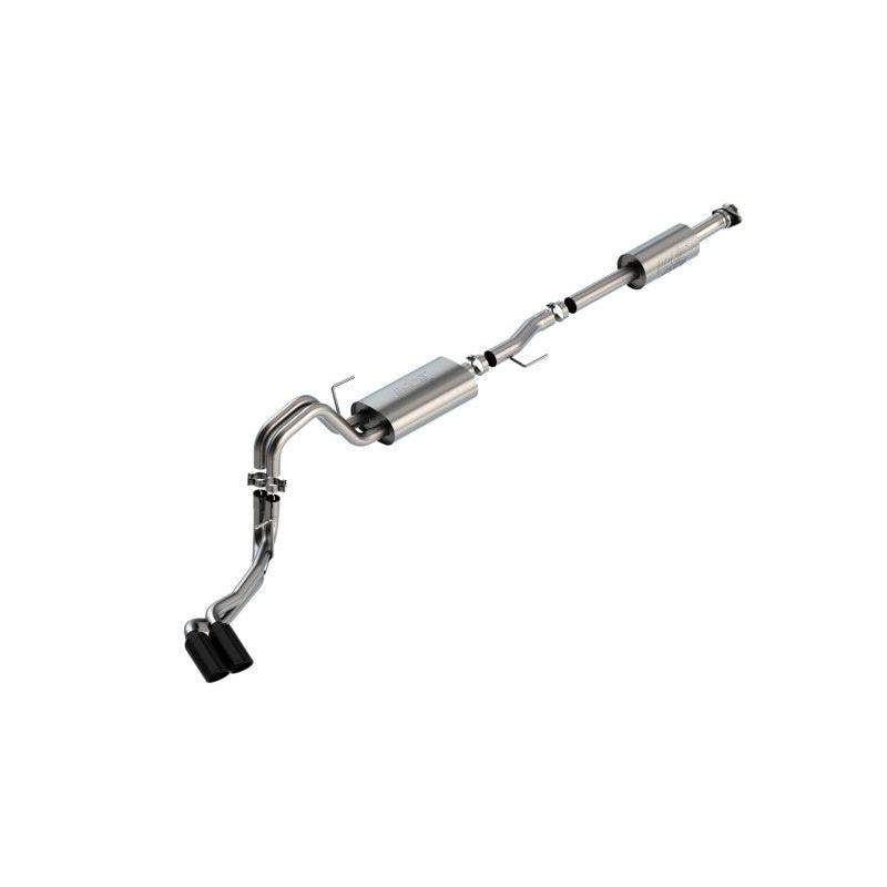 Borla F-150 2021 3.3L CC SB EC STB XL/XLT/Lariat/KR/Plnm/LTD 3/2.25 DSE Cat-Back ATAK Black CHR Tips-SR1 Performance