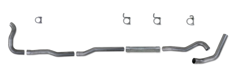 Diamond Eye KIT 4in TB MFLR RPLCMENT PIPE SGL AL: 89-93 DODGE CUMMINS 5.9L-SR1 Performance