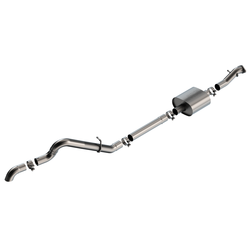 Borla 21-22 Ford Bronco 2.3L 2DR/4DR T-304 Stainless Steel Cat-Back S-Type Exhaust - Brushed-SR1 Performance