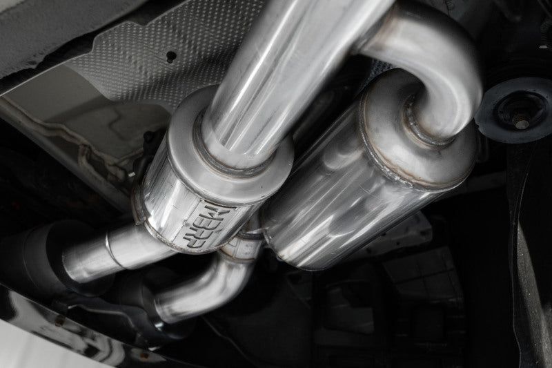 MBRP 2022 Kia Stinger 3.3L T304 SS Cat-Back Exhaust- Dual Split Rear Quad Outlet Uses Factory Bezels-SR1 Performance