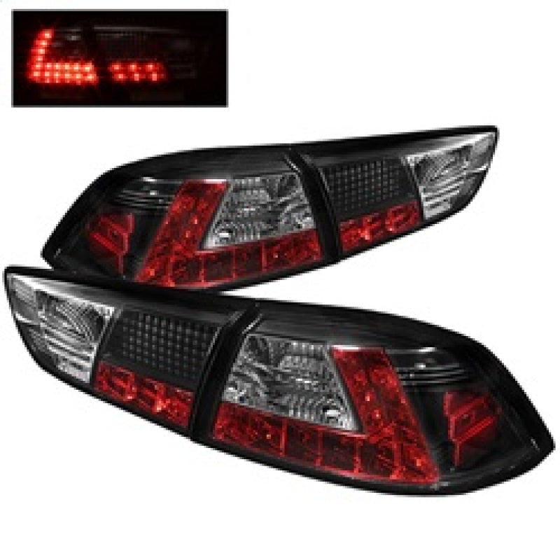 Spyder Mitsubishi Lancer/Evolution X 08-14 LED Tail Lights Blk ALT-YD-MITEVO1008-LED-BK-SR1 Performance