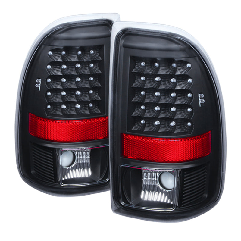 Xtune Dodge Dakota 97-04 LED Tail Lights Black ALT-JH-DDAK97-LED-BK-SR1 Performance