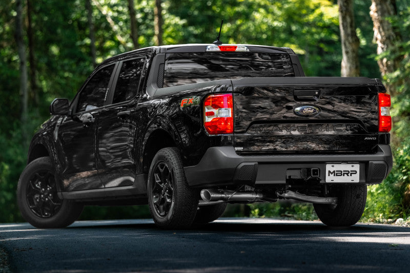 MBRP 2022+ Ford Maverick Aluminized Steel 4in OD Tip Single Side Exit 3in Cat Back Exhaust-SR1 Performance