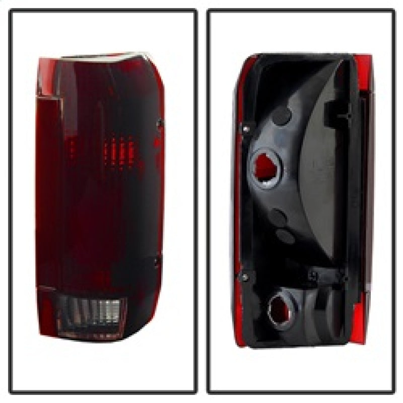 Xtune Ford Bronco F150 F250 F350 F450 92-96 OE Style Tail Lights Red Smoked ALT-JH-FB92-OE-RSM-SR1 Performance