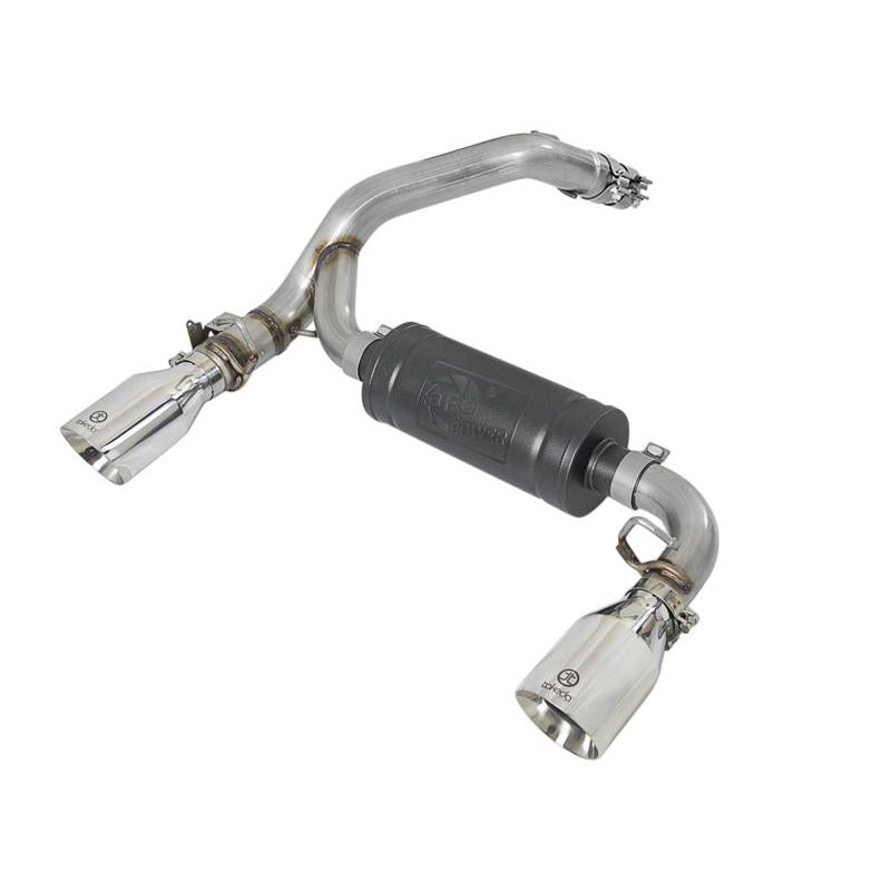 aFe Takeda 3in 304 SS Axle-Back Exhaust System w/ Polished Tip 16-18 Ford Focus RS 2.3L (t)-SR1 Performance