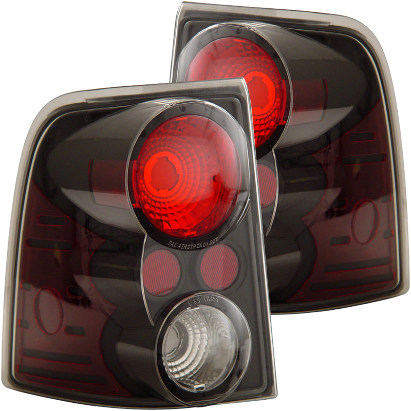 ANZO 2002-2005 Ford Explorer Taillights Black-SR1 Performance