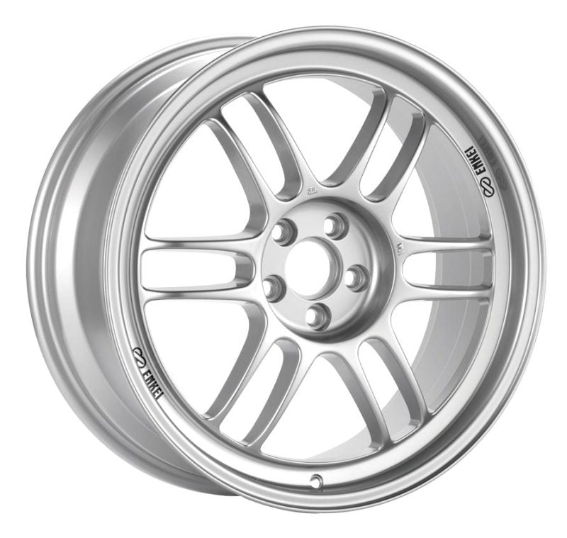 Enkei RPF1 18x10 5x114.3 38mm Offset 73mm Bore Silver Wheel G35/350z-SR1 Performance