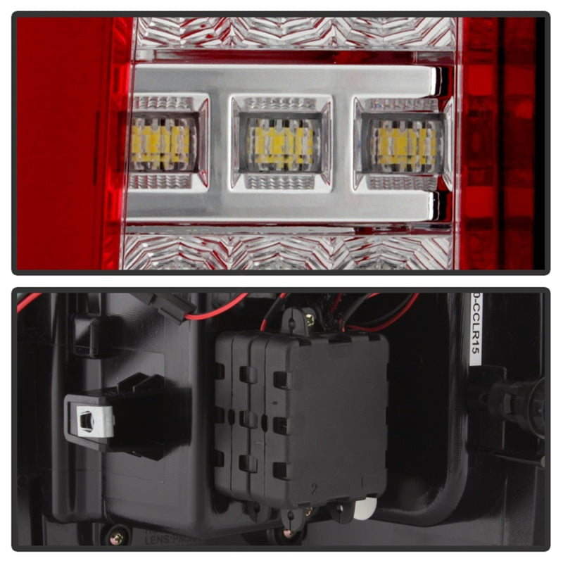 Spyder Chevy Colorado 2015-2017 Light Bar LED Tail Lights - Red Clear ALT-YD-CCO15-LED-RC-SR1 Performance