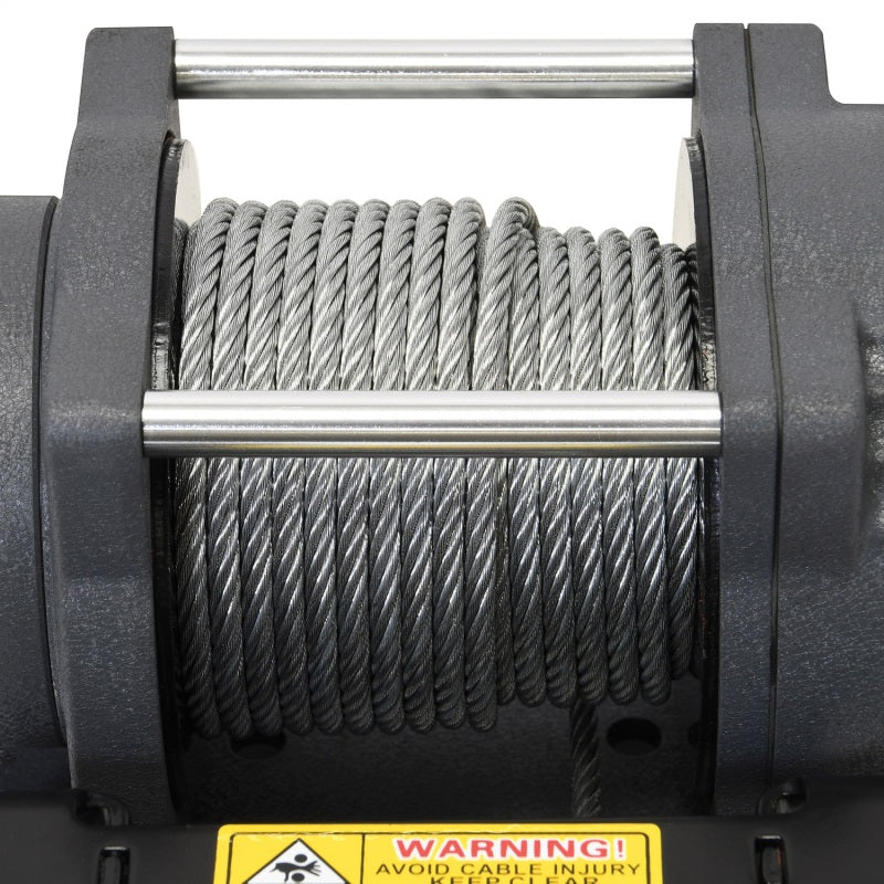 Superwinch 2500 LBS 12V DC 3/16in x 40ft Steel Rope Terra 2500 Winch - Gray Wrinkle-SR1 Performance