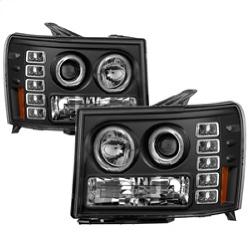 Spyder GMC Sierra 1500/GMC Sierra Denali 08-13 Projector LED Halo- LED Blk PRO-YD-GS07-HL-BK-SR1 Performance