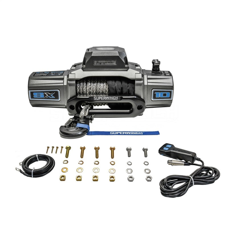 Superwinch 10000 LBS 12V DC 3/8in x 80ft Synthetic Rope SX 10000 Winch-SR1 Performance