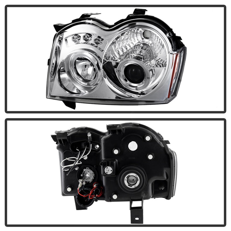 Spyder Jeep Grand Cherokee 05-07 Projector Headlights LED Halo LED Chrm Low 9006 PRO-YD-JGC05-HL-C-SR1 Performance