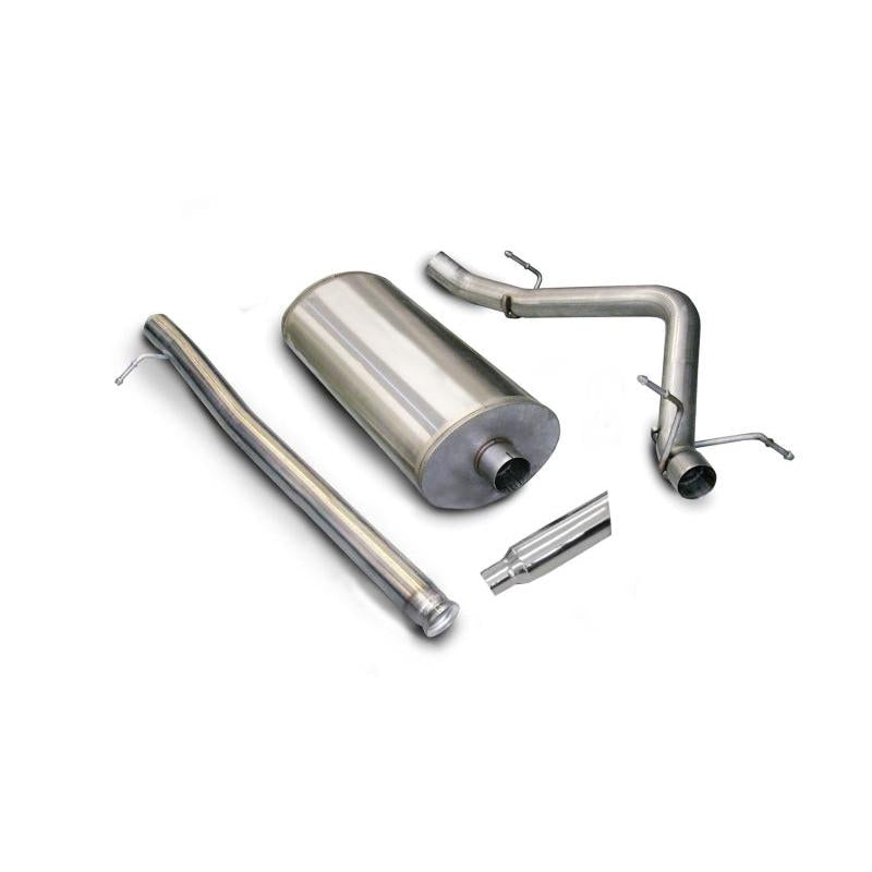 Corsa 2007-2008 Chevrolet Silverado Reg. Cab/Short Bed 1500 4.8L V8 Polished Sport Cat-Back Exhaust-SR1 Performance