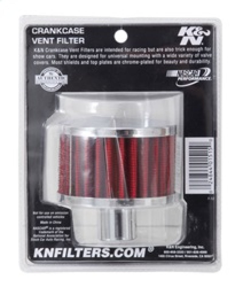K&N Filter 1in Vent 3in Diameter 2in Height-SR1 Performance