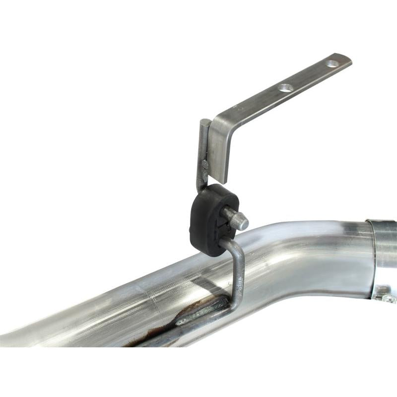 aFe MachForce XP Exhaust 4inch DP-Back All SS 2011-14 GM Diesel Trucks V8-6.6L LML Black Tips-SR1 Performance