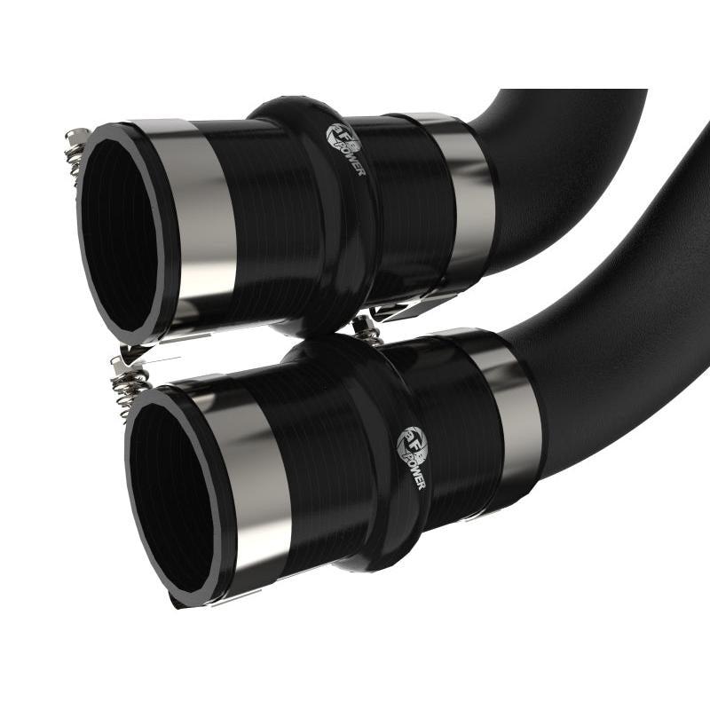 aFe BladeRunner 21-22 Ford F-150 Ecoboost V6-3.5L(tt) Aluminum Hot and Cold Charge Pipe Kit Black-SR1 Performance