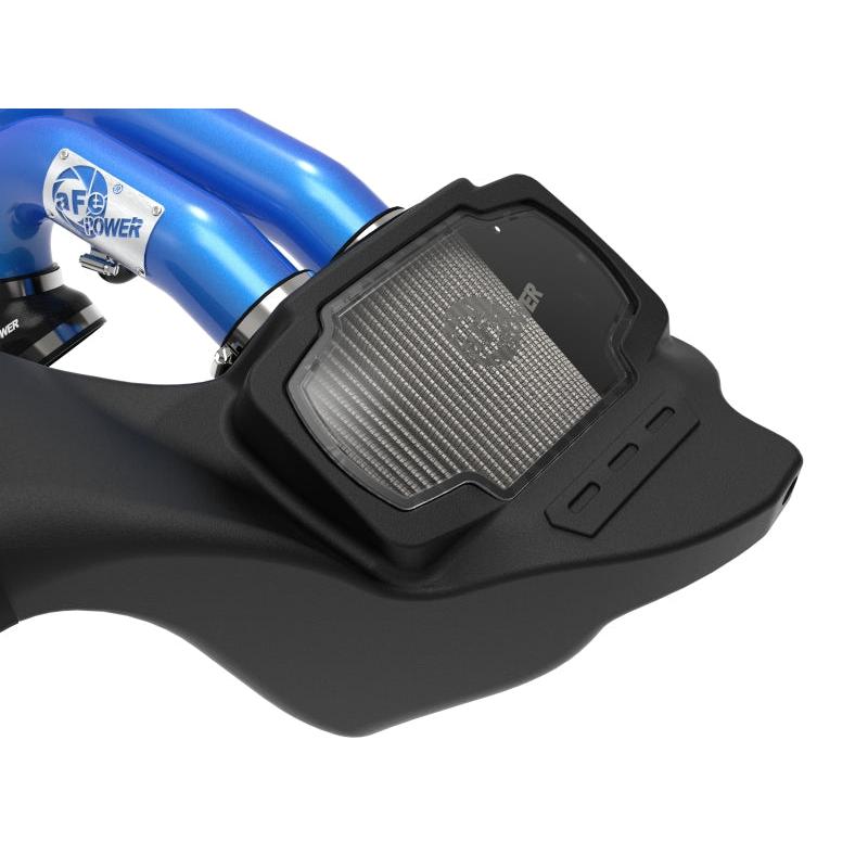 aFe 21-22 Ford F-150 Raptor V6-3.5L(tt) Momentum XP Cold Air Intake System Blue w/ Pro Dry S Filter-SR1 Performance