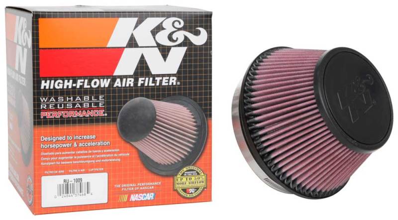 K&N Universal Clamp-On Air Filter 6in FLG / 7-1/2in B / 5-1/8in T / 4in H-SR1 Performance