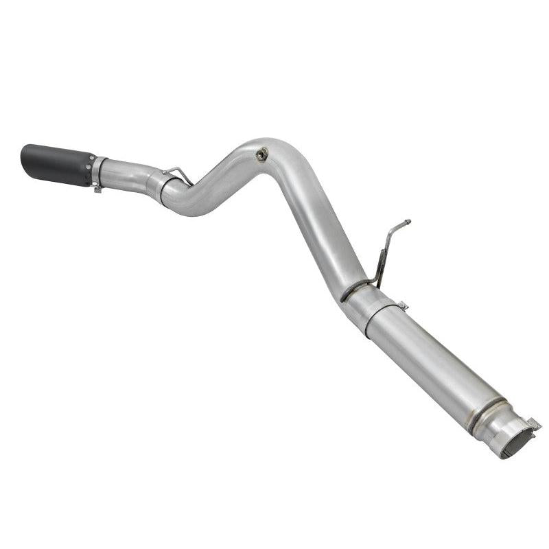 aFe Atlas Exhaust 5in DPF-Back Aluminized Steel w/ Black Tips 16-17 GM Diesel Truck V8-6.6L (td)-SR1 Performance