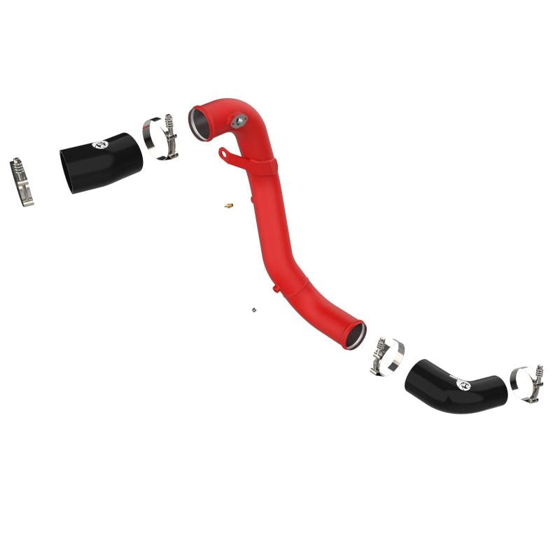 aFe Kia Stinger 18-22 V6-3.3L (tt) BladeRunner Cold Charge Pipe- Red-SR1 Performance
