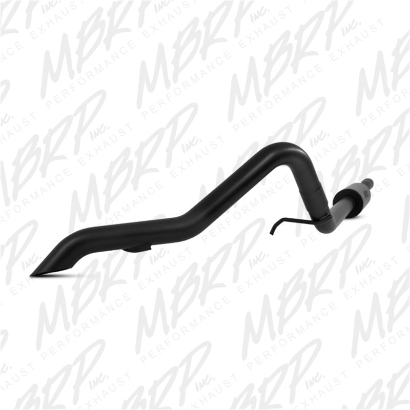 MBRP 12 Jeep Wrangler/Rubicon 3.6L V6 Cat Back Single Rear Exit Off-Road Black Exhaust-SR1 Performance