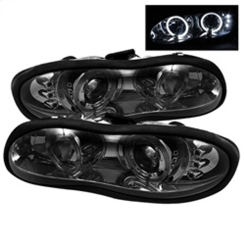 Spyder Chevy Camaro 98-02 Projector Headlights LED Halo LED Smke - Low H1 PRO-YD-CCAM98-HL-SM-SR1 Performance