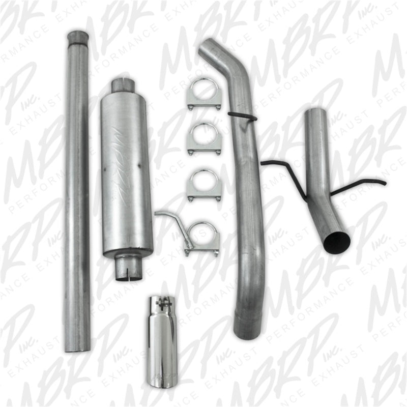 MBRP 2009 Chev/GMC 1500 4.8/5.3L EC/CC (excluding 8 bed) Cat Back Single Side-SR1 Performance