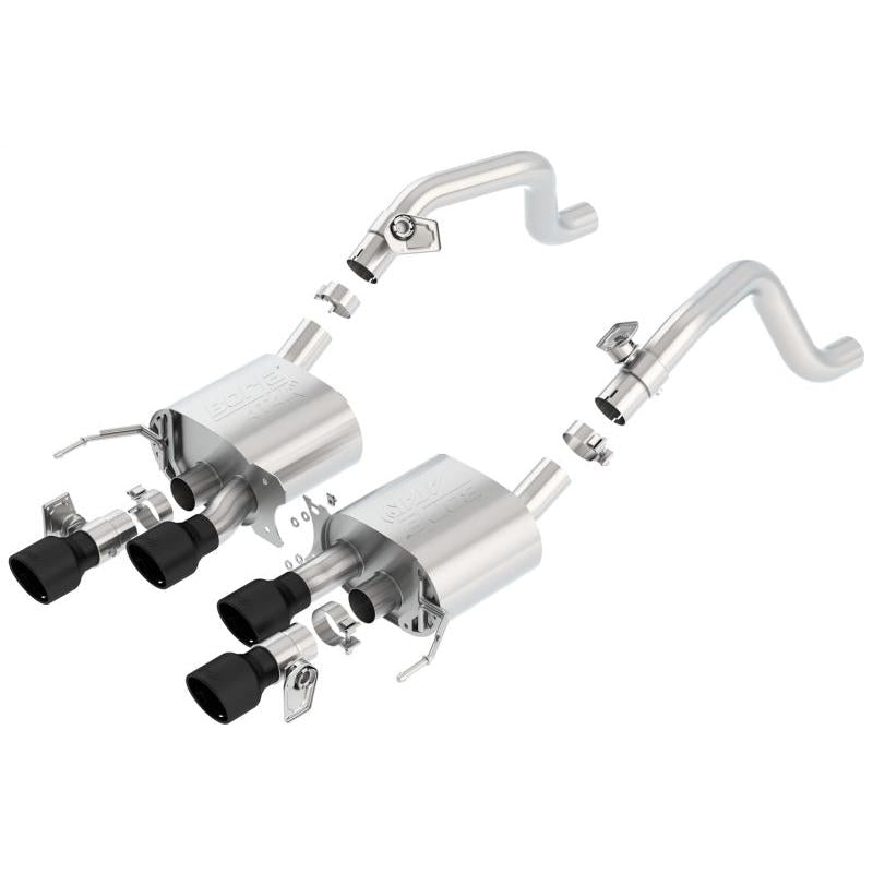 Borla 14-18 C7 Corvette Stingray Axle-Back ATAK Exhaust 2.75in To Muffler Dual 2.75in Out 4.25in Tip-SR1 Performance