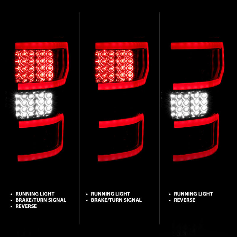 ANZO 18-19 Ford F-150 LED Taillights Chrome-SR1 Performance