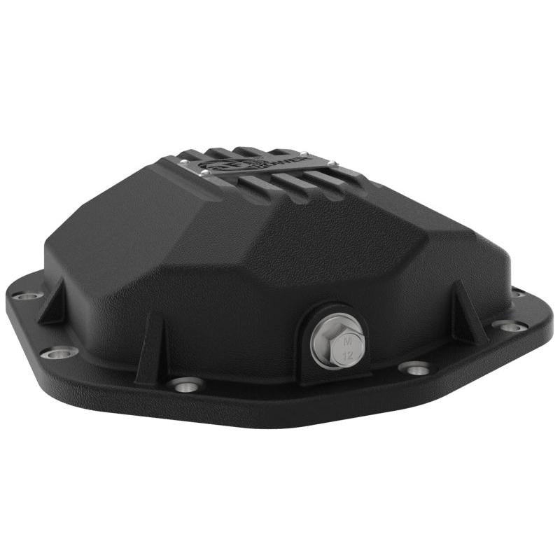 aFe 07-11 Jeep Wrangler JK Street Series Front & Rear Diff. Covers Black w/ Machined Fins/Gear Oil-SR1 Performance
