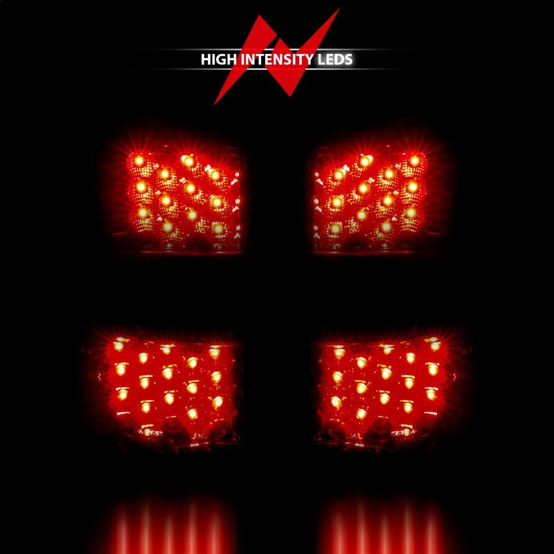 ANZO 2000-2006 Chevrolet Suburban LED Taillights Red/Clear-SR1 Performance