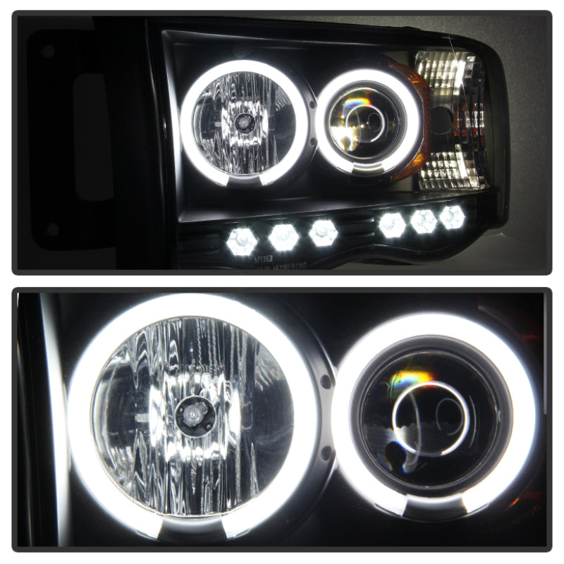 Spyder Dodge Ram 1500 02-05 03-05 Projector Headlights CCFL Halo LED Blk Smke PRO-YD-DR02-CCFL-BSM-SR1 Performance